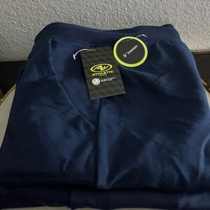 Lot - women’s shorts 2 pair navy drawstring waistband pockets XL New